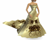 (JQ)gold wedding dress