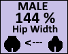 Hip Scaler 144% Male