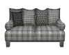 Gray Plaid Sofa