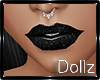 Allie Black Glitter Lips