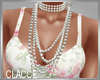 C white pearls necklace