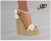 Flowers Heels Green