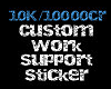 10K Support Sticker