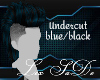 Undercut blue/black