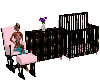 Babygirl Crib & Recliner