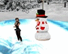 Skating Snowman Snow Woo