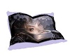 light purple pillow lady