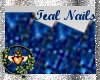 ~QI~Teal Jewel Nails