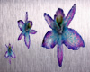 *S* 3 Purple Flower Rugs