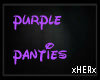 ~H~ panties purple