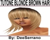 TUTONE BLONDE BROWN HAIR