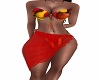 Red Flower Bikini