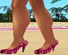 Pink Sparkle Pumps/ Heel