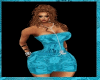 Turquoise Lace Flared