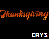 Thanksgiving Sign