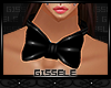 G$ BLacK LaTex Bow Neck.