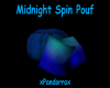 Midnight Spin Pouf