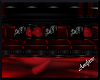red/blk Wolf Couch