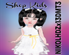 D* White Kids Dress