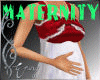 Red White Maternity Dres