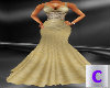 Gold Silk Ball Gown 