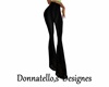 black flaired pants