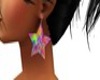 hippie star earrings