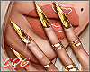 CG: Sexy GOLD Nails+Ring