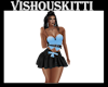 [VK] Blu/Blk Mini Dress