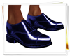 Blauer Anzugschuh