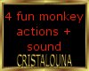 Fun monkey act + sounds