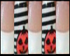 WhiteTipPumpkin Nails