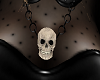 Skull Necklace-Blk Eyes