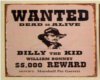 billy the kid wanted