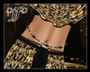 *jf* BlkGld Belly Chain