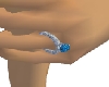 LL-Blue Solitaire Ring