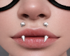 spike lip piercing ♱