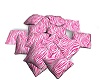 pink/white zebra pillows
