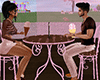 ice cream : couple table