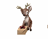 Xmas deer with gift