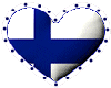 Finland Heart sticker