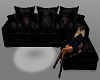 Blk n Pink Vintage Couch