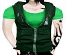 [AK]Green Hoody t-shirt