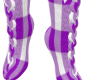 Purple Tartan Socks