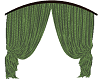 green arch curtains