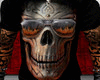 Flamin Skull Tee Shirt M