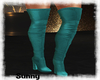 *SW* Teal Leather Boots