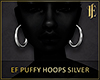 EF Puffy Hoops Silver
