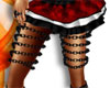 [J] Black chain garter r