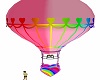 Rainbow love ballon